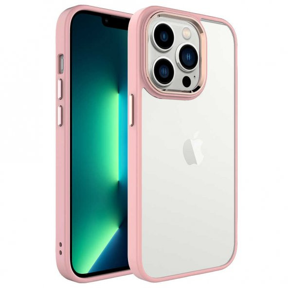 Apple iPhone 14 Pro Max 6.7 Kılıf Krom Kapak - Resim 7