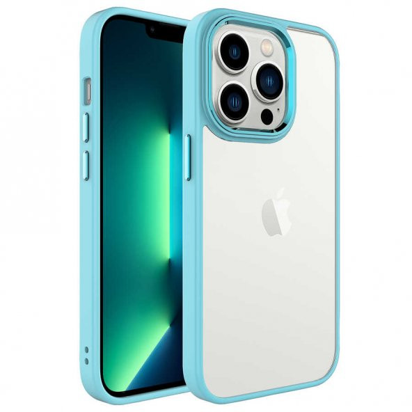 Apple iPhone 14 Pro Max 6.7 Kılıf Krom Kapak - Resim 9