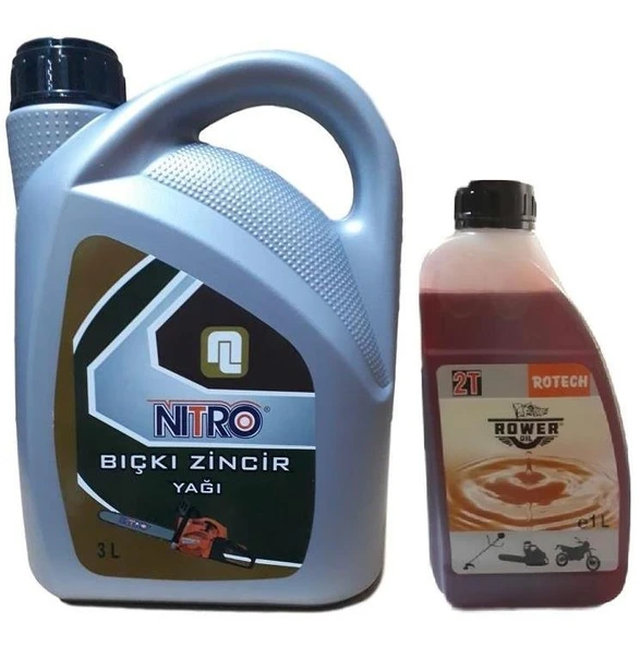Motorlu Testere Kılavuz Ve Benzin Karışım Yağı 3+1 lt ürün görseli 1
