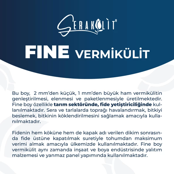 Serakülit Vermikülit - Fine 50 Litre - Resim 2