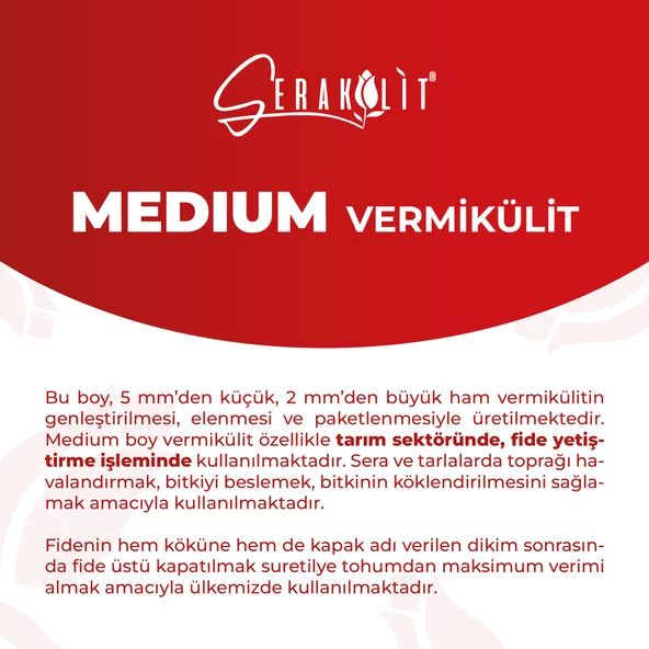 Serakülit Vermikülit - Medium 50 Litre - Resim 2