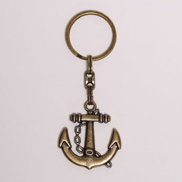 BRONZ DENİZCİ ÇAPA TEMALI ANAHTARLIK/MDL-386 ürün görseli 1
