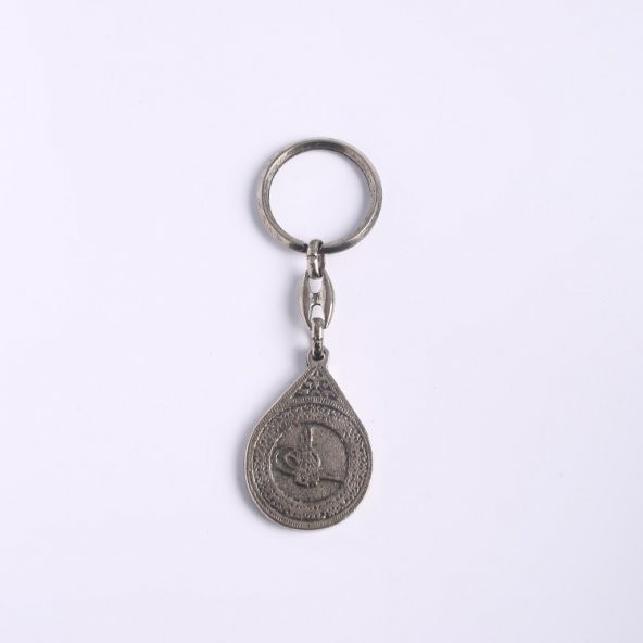 OSMANLI TUĞRA TASARIMLI METAL-KROM ANAHTARLIK/MDL-469 ürün görseli 1