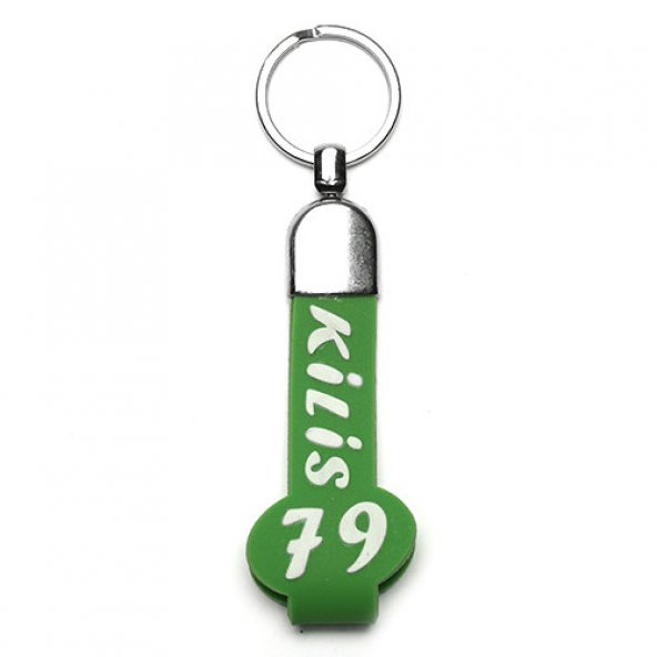 SLİKON SAPLI ŞEHİR PLAKALI ANAHTARLIK/MDL-557 ürün görseli 1