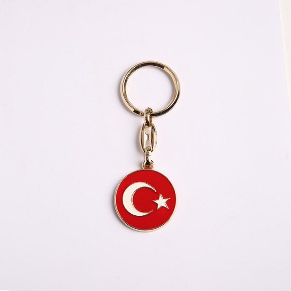 TÜRKBAYRAĞI TEMALI ANAHTARLIK-SARI672/MDL-792 ürün görseli 1