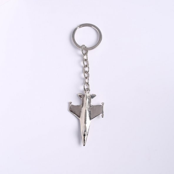 F16 TASARIMLI METAL-KROM ANAHTARLIK/MDL-871 ürün görseli 1