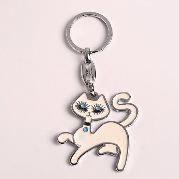 KEDİ TASARIMLI METAL ANAHTARLIK/MDL-900 ürün görseli 1
