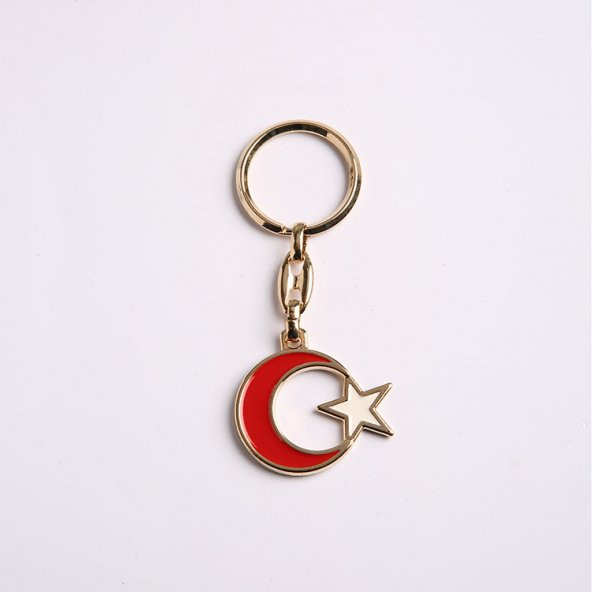 AY-YILDIZ ANAHTARLIK -SARI-KIRMIZI/MDL-1273 ürün görseli 1