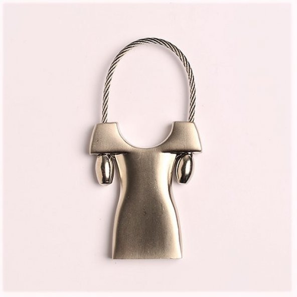 ELBİSE TASARIMLI ÇELİK METAL ANAHTARLIK/MDL-1313 ürün görseli 1