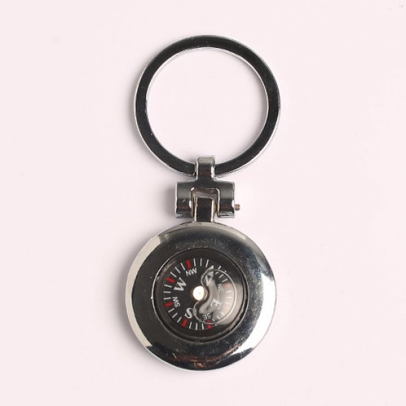 PUSULALI ÇELİK ANAHTARLIK-METALİK RENK/MDL-1410 ürün görseli 1