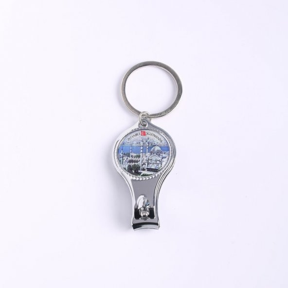 AÇACAKLI TIRNAK MAKASI ANAHTARLIK- METAL-KROM/MDL-1681 ürün görseli 1
