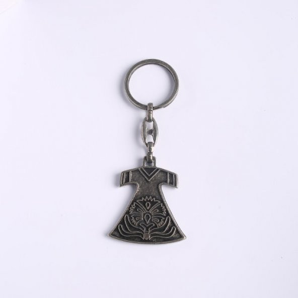 ELBİSE DESENLİ ESKİTME TASARIM ANAHTARLIK/MDL-1727 ürün görseli 1