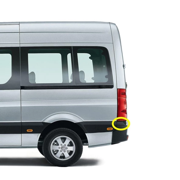 VW Crafter 2006-2016 Sol Arka Stop Alt Plastik Çıtası 2E1807417 ürün görseli 1