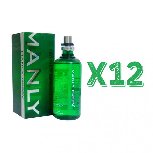 Manly Green EDC 125 Ml Erkek Parfüm 12 Adet ürün görseli 1
