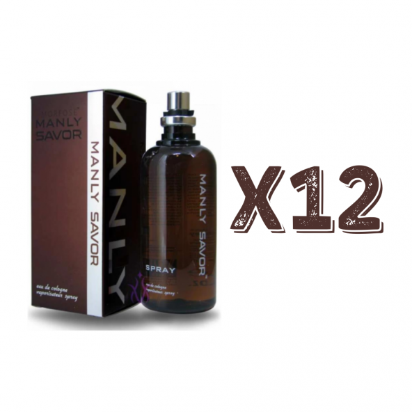 Manly Savor EDC 125 Ml Erkek Parfüm 12 Adet ürün görseli 1