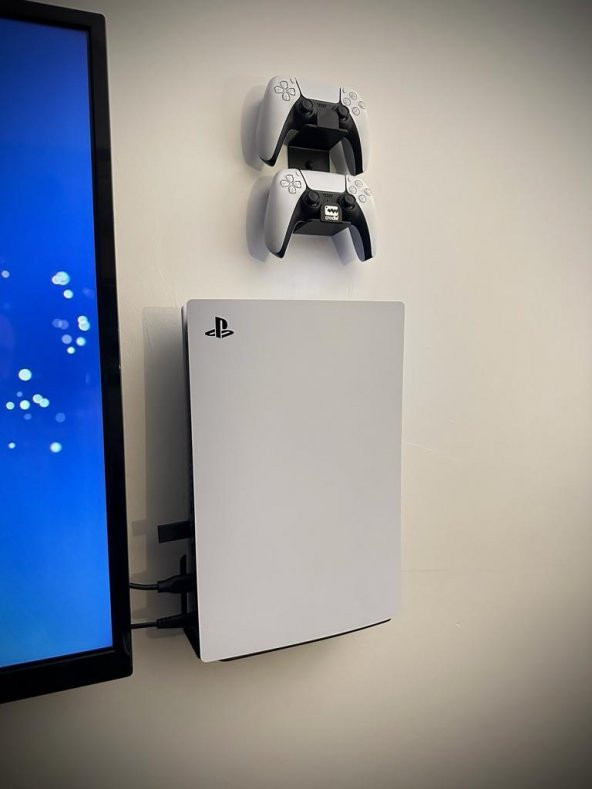 2'li Fırsat PS5 ve PS5 Slim Duvar Standı Joystick Konsol Tutacağı Yerden Tasarruf Gaming Aksesuar ürün görseli 1