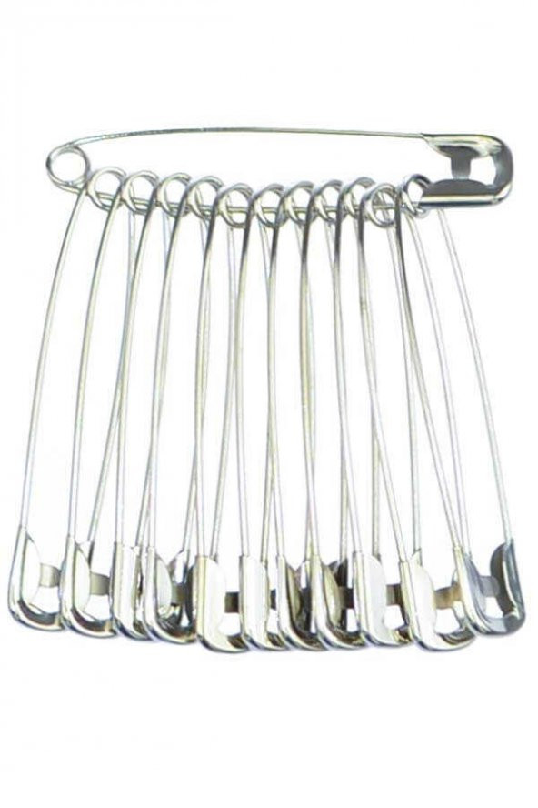 hagiki No 6 Çengelli İğne 6,5 cm 12 Adetli Çelik Çatal İğne (1 Set) ürün görseli 1