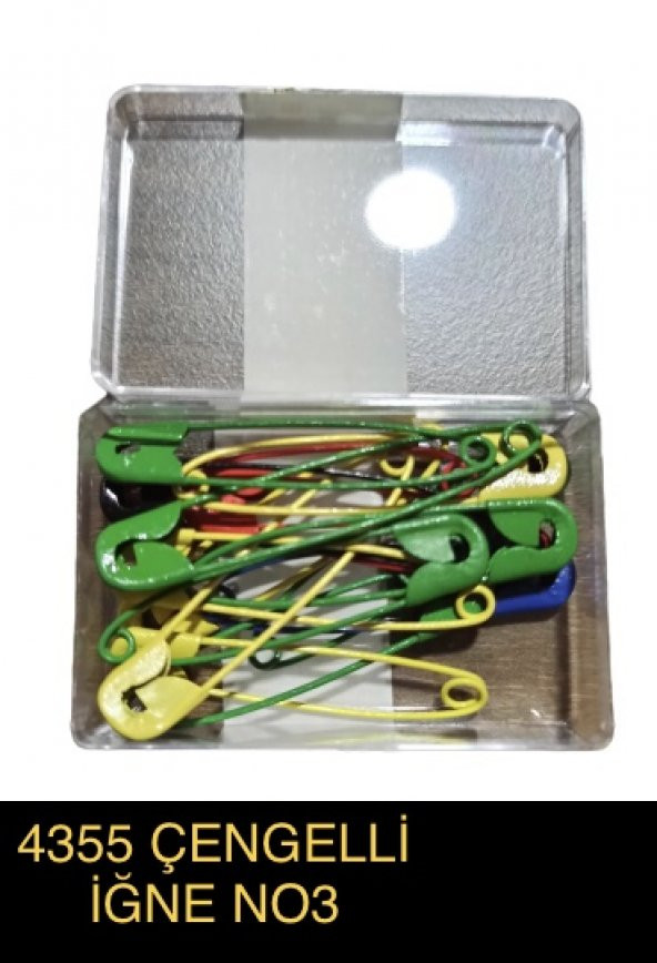 hagiki (1 adet) No3 Renkli Çengelli İğne 5 CM 15 Adetli Çatal İğne (1 Adet) ürün görseli 1