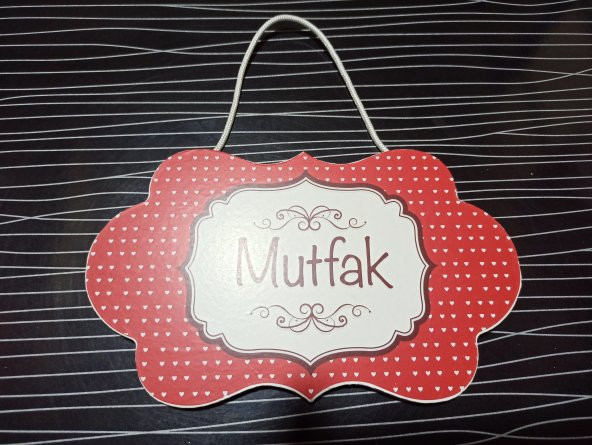 gik Kırmızı Oda İsimlik Mutfak Odası İsimliği ürün görseli 1