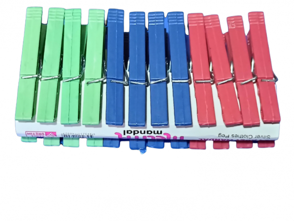 hagiki (1 Adet) 24 Lü Plastik Mandal Çamaşır Mandalı ( 1 Adet) ürün görseli 1