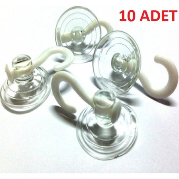 hagiki (10 Adet) Küçük 3cm Vantuz Öpücük Askı Cam Askısı (10 Adet) ürün görseli 1