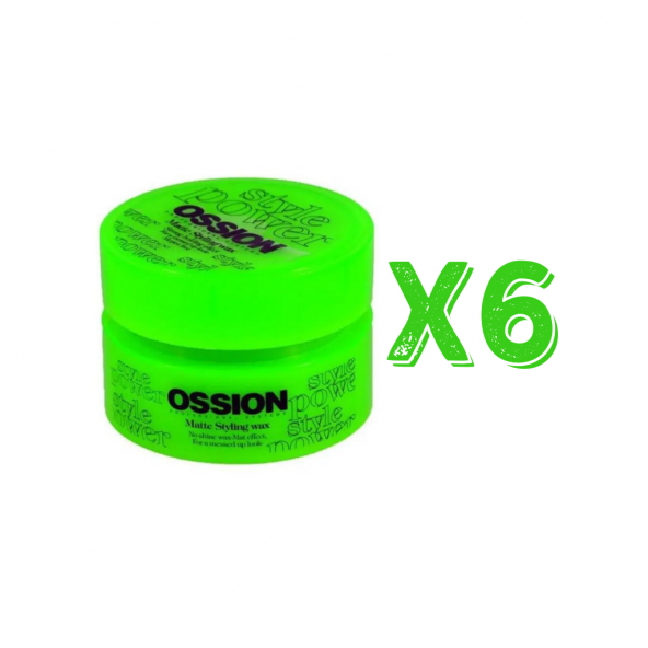 Ossion Saç Şekillendirici Mat Wax 100 Ml 6 Adet ürün görseli 1