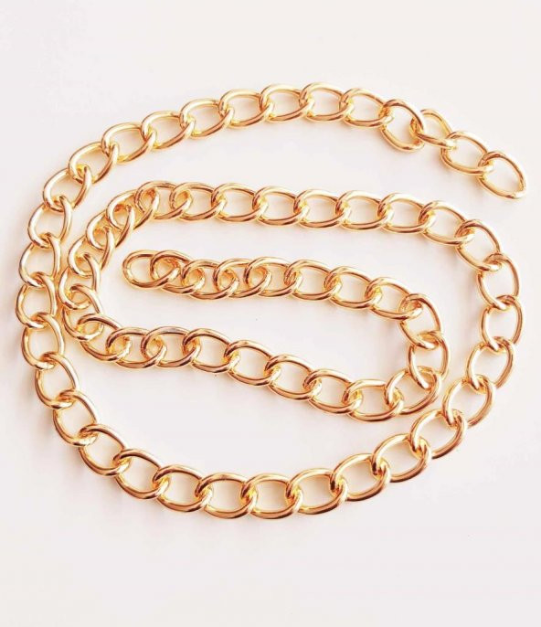 Angel Çanta Aksesuar Light Gold Renk 16X22 Mm Çanta Zinciri (1 Metre) ürün görseli 1