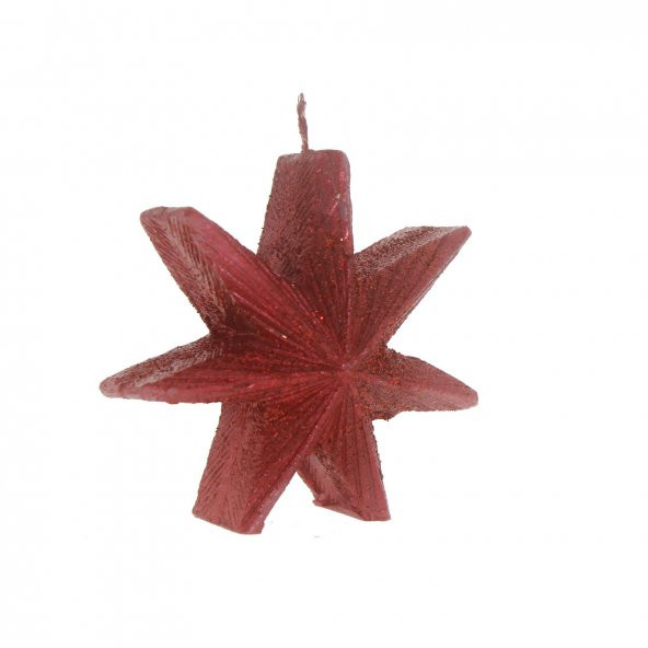 3x11cm Yılbaşı Mumu Yıldız Mum - Resim 6