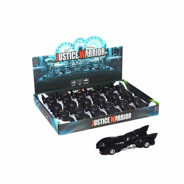 Çek Bırak Die Cast Metal Yarasa Araba - 1 adet fiyatıdır ürün görseli 1