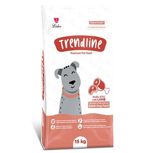 Trendline Kuzu Etli Yetişkin Köpek Maması 15 kg ürün görseli 1