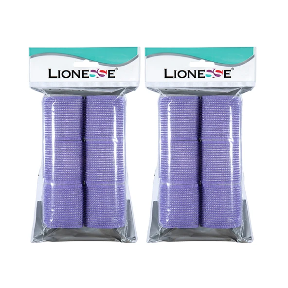Lionesse Bigudi 1114 Süngerli Mor 6lı Paket 2 Adet ürün görseli 1