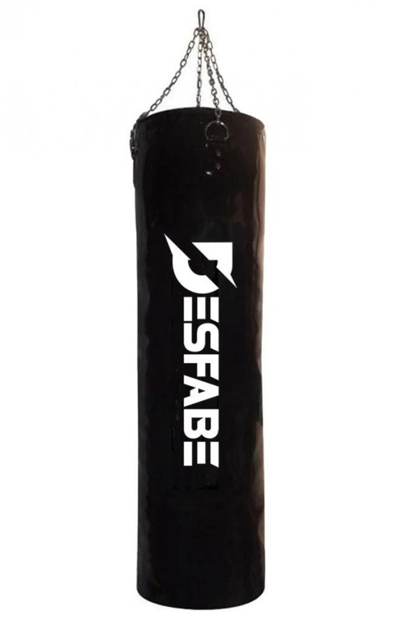 Desfabe Boxing Star 120x32 Cm Zincirli Boks Kum Torbası Siyah ürün görseli 1