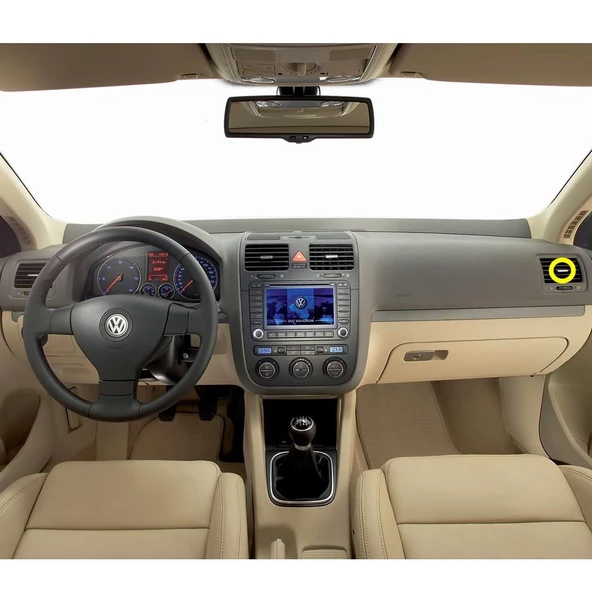 VW Golf 5 2004-2008 Sağ Havalandırma Izgarası Yön Tuşu 1K0819704D ürün görseli 1