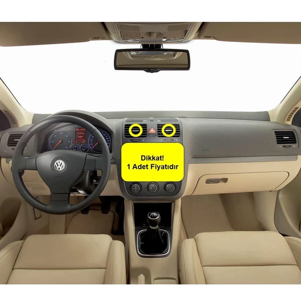 VW Golf 5 2004-2008 Orta Havalandırma Izgarası Yön Tuşu 1K0819728J ürün görseli 1