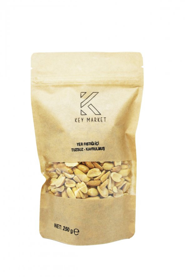 Key Market Tuzsuz Soyulmuş Doğal Çifte Kavrulmuş Yer Fıstığı 250 G ürün görseli 1