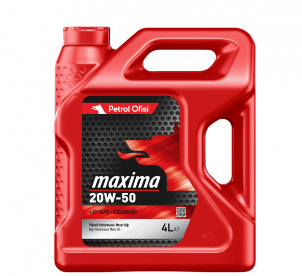 Petrol Ofisi Maxima 20W-50 4 lt Motor Yağı - 2026 ürün görseli 1