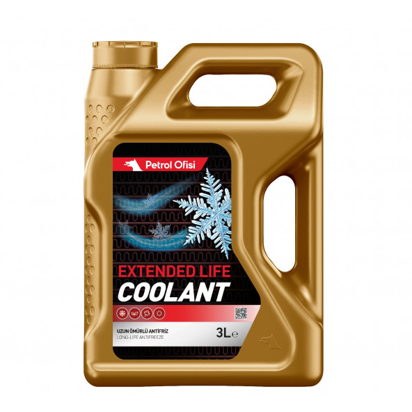 Petrol Ofisi Extendend Life Coolant Kırmızı Konsantre Antifriz 3 Litre ürün görseli 1