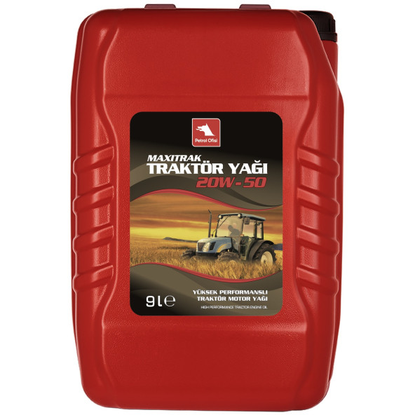 Petrol Ofisi Maxitrak 20W-50 9 Lt Traktör Motor Yağı - 2025 ürün görseli 1