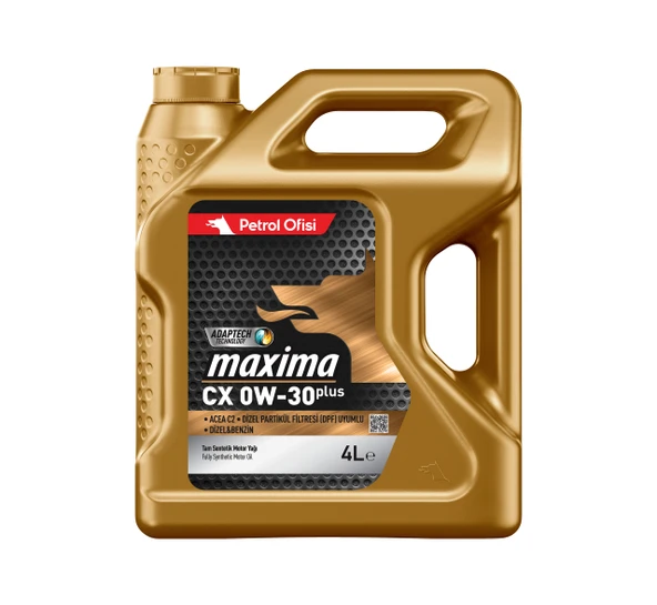 Petrol Ofisi Maxima Cx 0w30 4 Litre 2022 Üretim ürün görseli 1