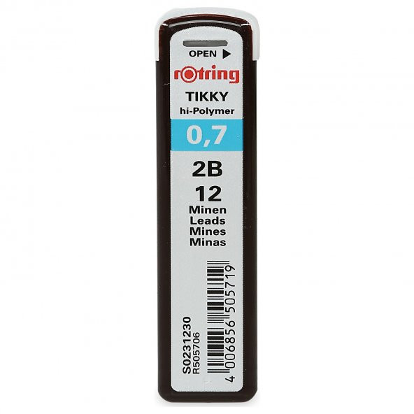 Rotring Hi Polymer 0.7 mm 2B Kurşun Kalem Ucu ürün görseli 1