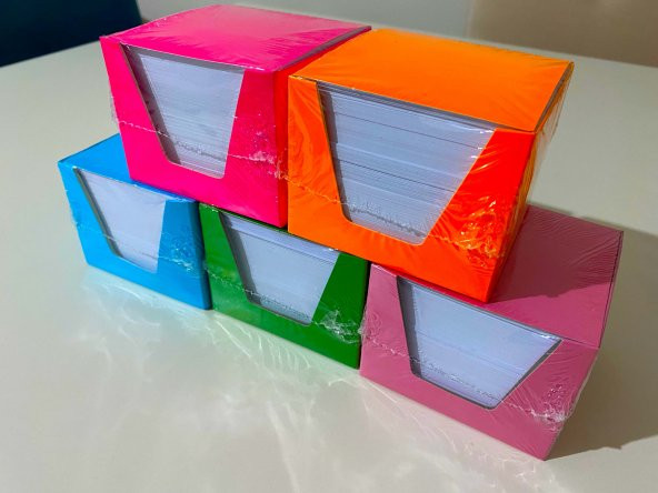 Küp Not 10 Paket Küp Blok Not Kağıdı 1 Hamur 8x8 cm ürün görseli 1