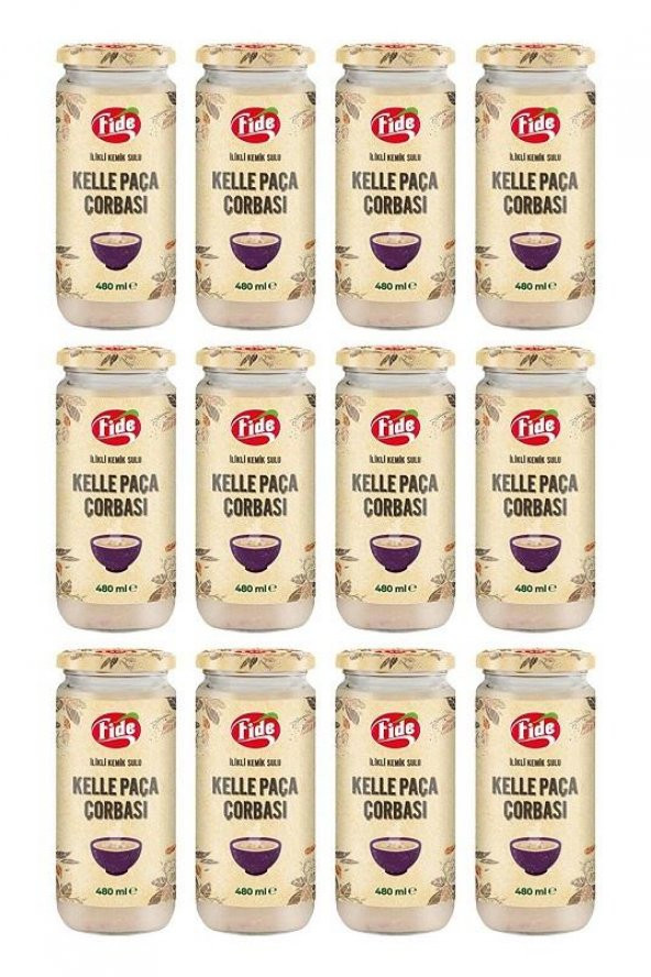 Fide Kelle Paça Çorbası 12 x 480 ML ürün görseli 1