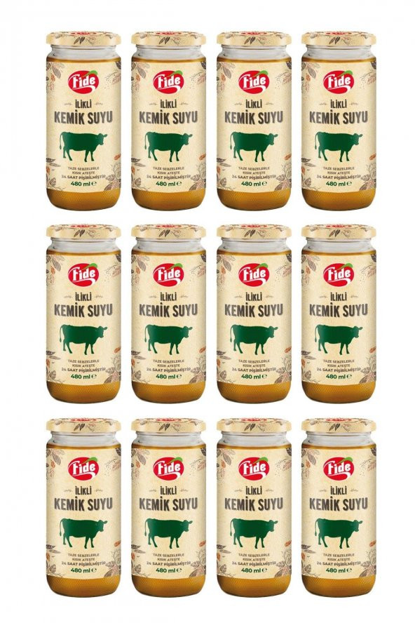 Fide İlikli Kemik Suyu 12 X 480 ML ürün görseli 1