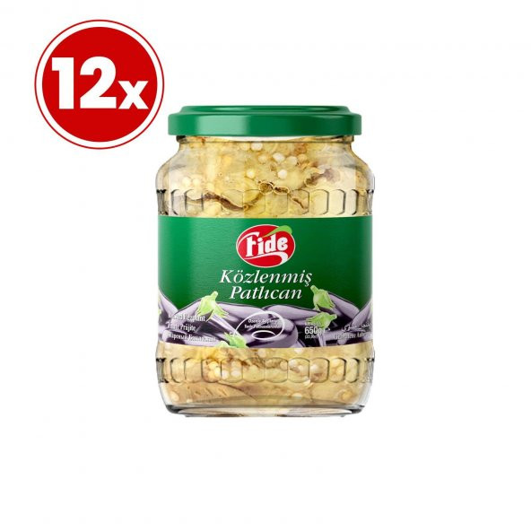Fide Közlenmiş Patlıcan 12 X 650 G ürün görseli 1