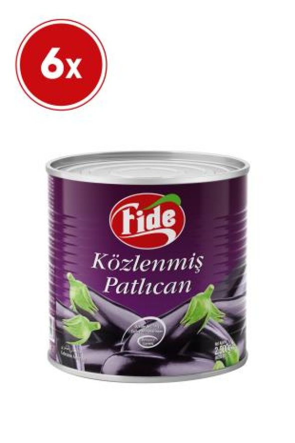 Fide Közlenmiş Patlıcan 6 X 2500 G ürün görseli 1