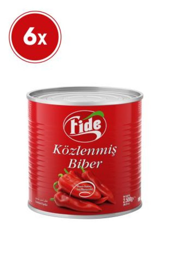 Fide Közlenmiş Biber 6 X 2500 Gr ürün görseli 1