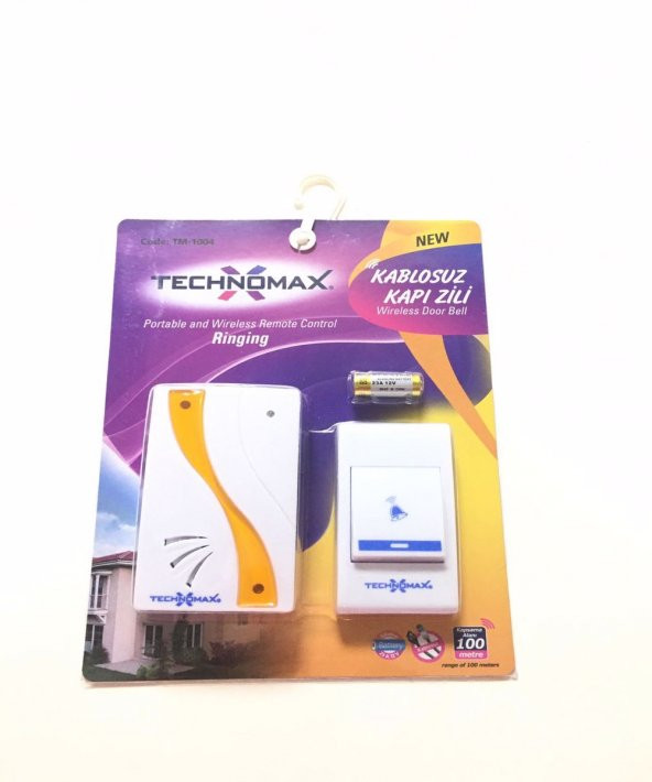 Technomax UZAKTAN KUMANDALI KAPI ZİLİ ürün görseli 1