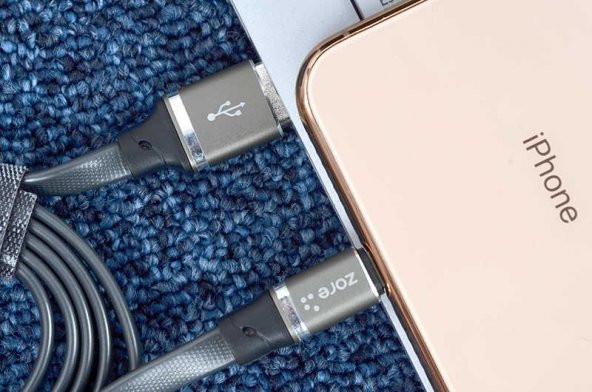 Zore Lightning Vera 2.4A 1Metre Usb Kablo - Resim 4