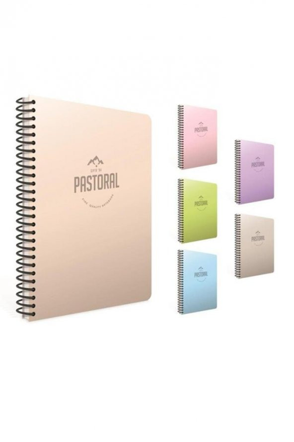 Gıpta Pastoral 72 Yp. A4 Spiralli Pp. Kapak Defter Kareli (4 Lü Paket) 3242 ürün görseli 1