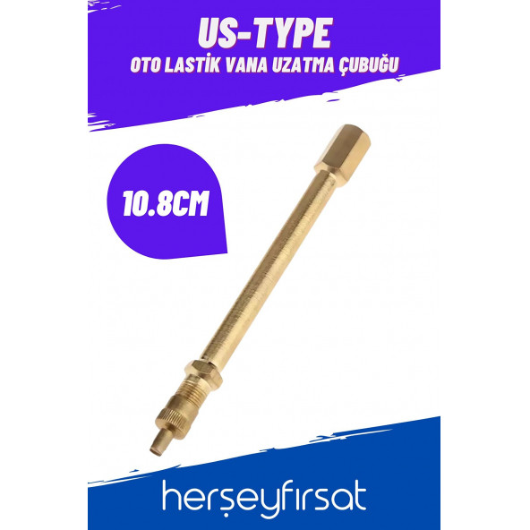 Oto Lastik Vana Uzatma Çubuğu-pirinç-10.8 Cm ürün görseli 1